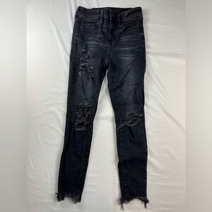 American Eagle - Women’s Jeans - Black - High Rise Jegging - 4 Short